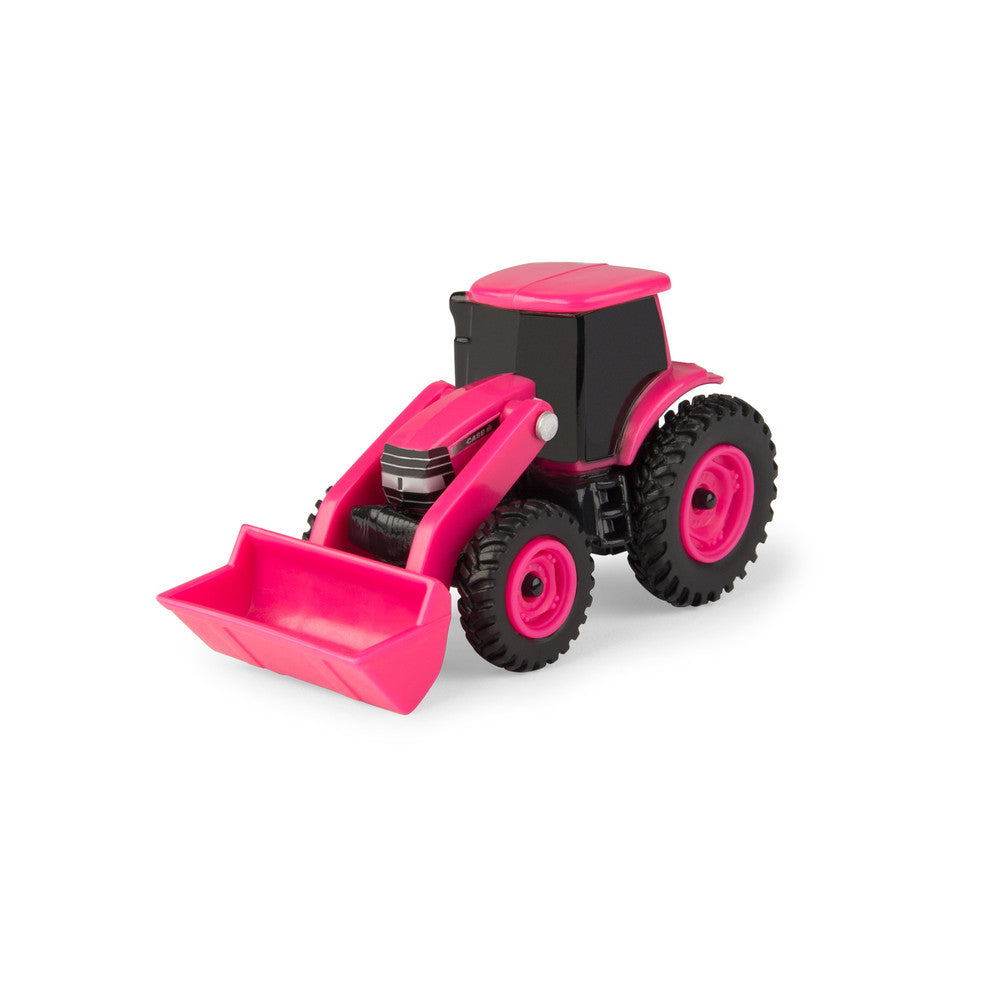 1/64 Collect N Play Case IH Pink Tractor With Loader