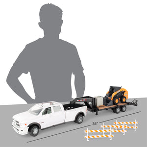 1/6 CASE® Construction Set w/ Dodge Ram  & Case SV280 Skid Steer