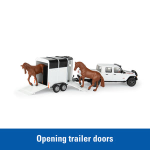 1/32 Jeep with Trailer and Horses
